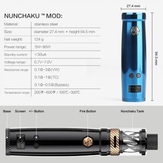 UWELL NUNCHAKU KIT (80W) - 2 ML